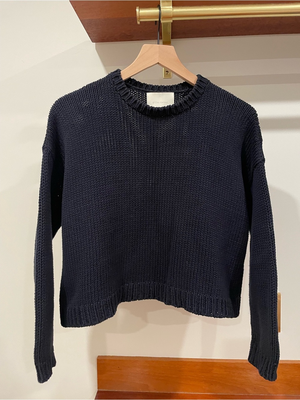 EUC Gillian Stevens Isle Pullover, Navy, Size 1